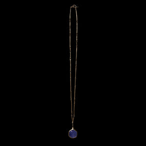 Tanzanite Cast Line Pendant Necklace