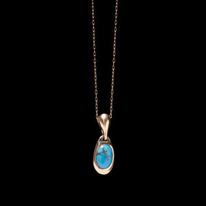 Persian Turquoise Locket  Necklace