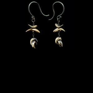 interlocking horns earring