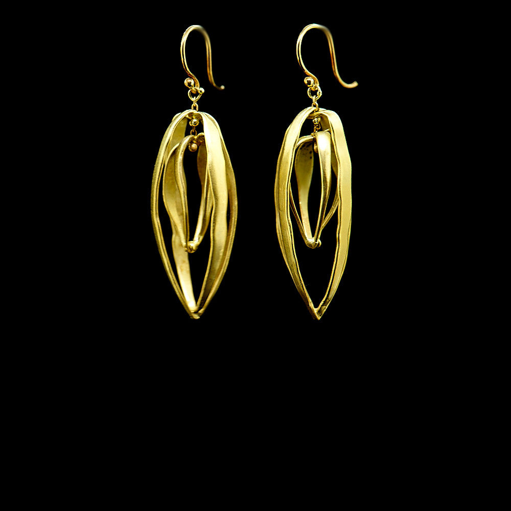 double cage earring