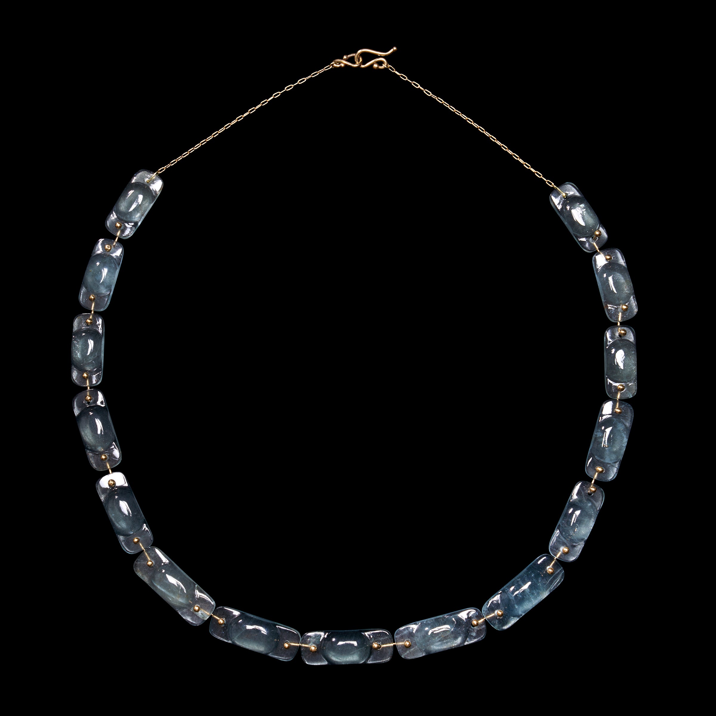 Hand Cut Stone Tiles Necklace