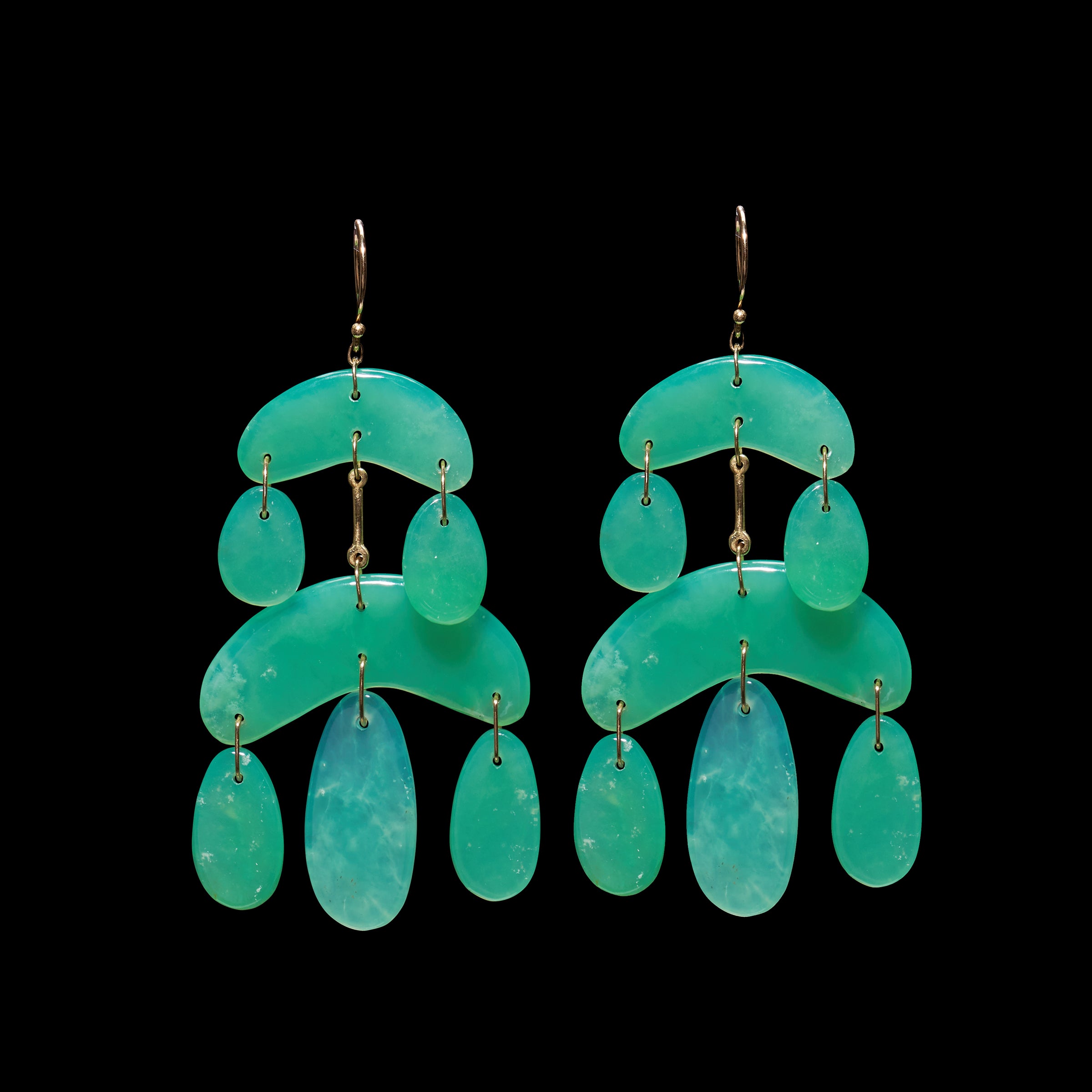 Mini Cut Stone Chandelier Earring