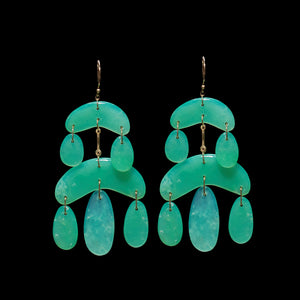 Mini Cut Stone Chandelier Earring