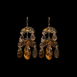 Mini Cut Stone Chandelier Earring