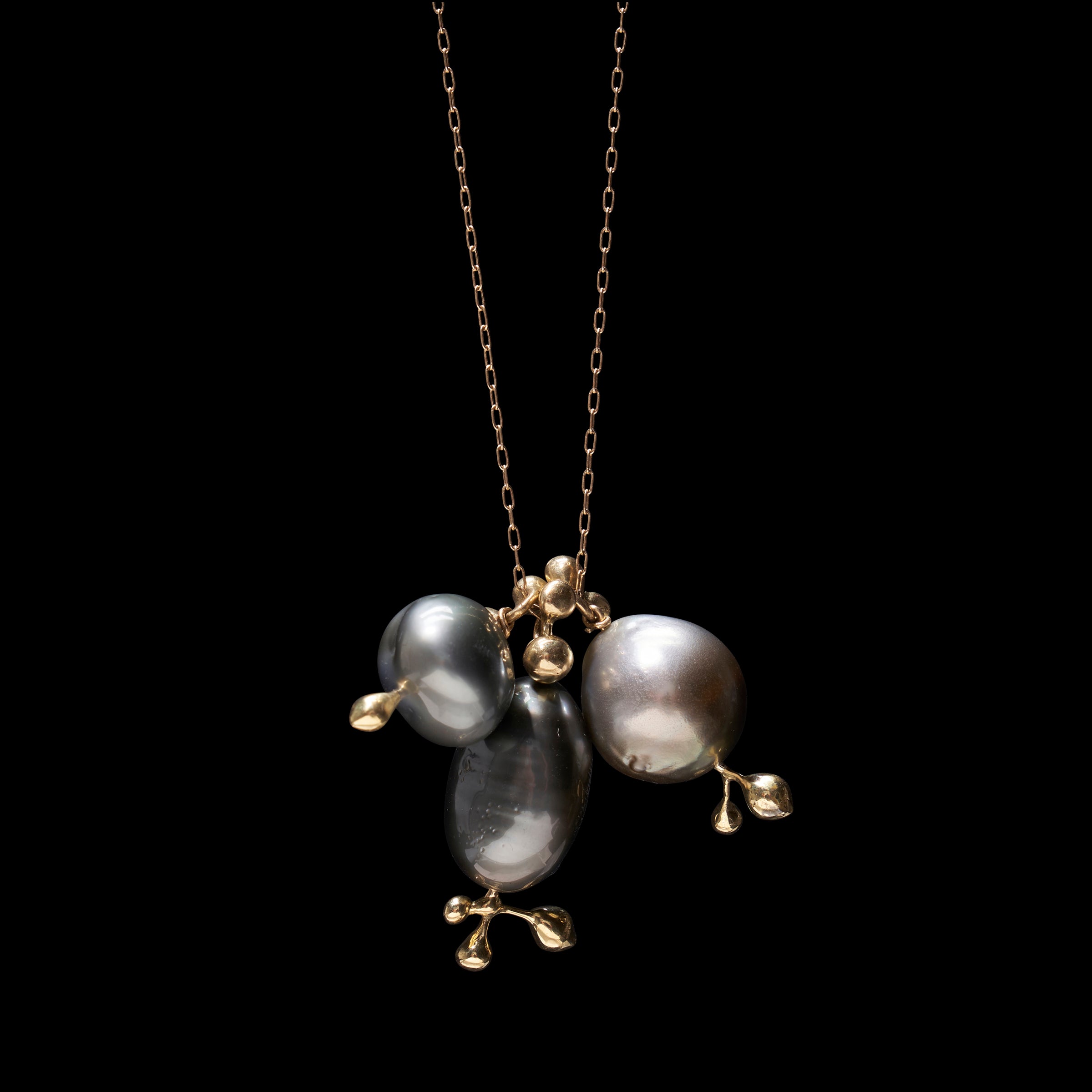 Tahitian Pearl Charm Tail Necklace