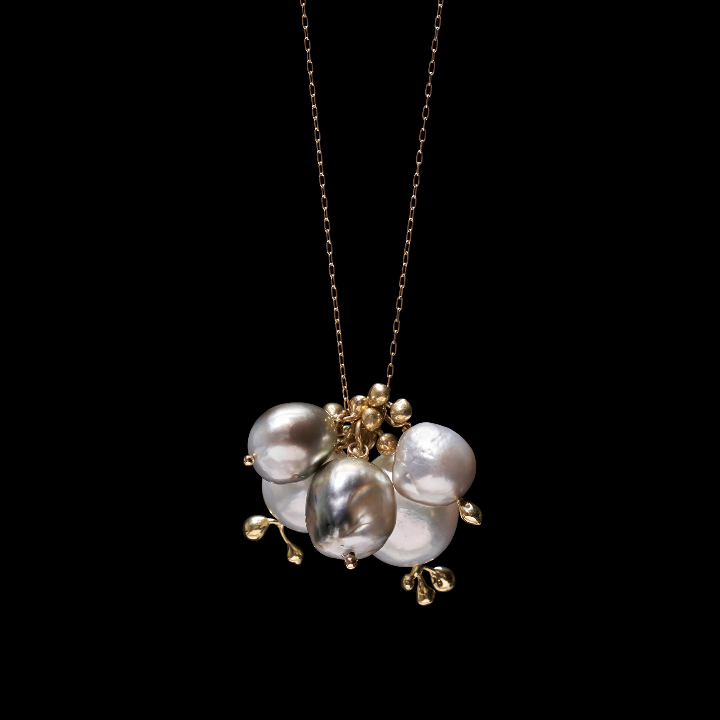 18K One Of A Kind South Sea Pearl Charm Necklace