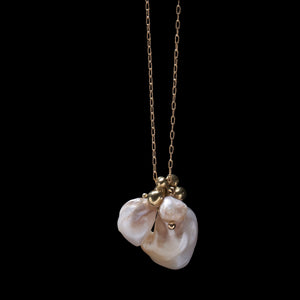 One Of A Kind American Natural Pearl Charm Necklace