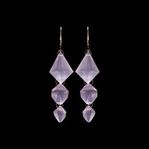 Triple Faceted Drop Earring