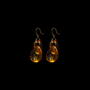 Small Gong  Stone Earring