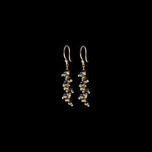 Signature Short Spiral Beaded Earrings