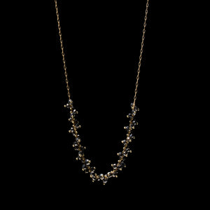 Beaded Spiral Cluster Choker