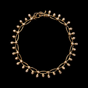 Diamond Pave Victorian Link Bracelet