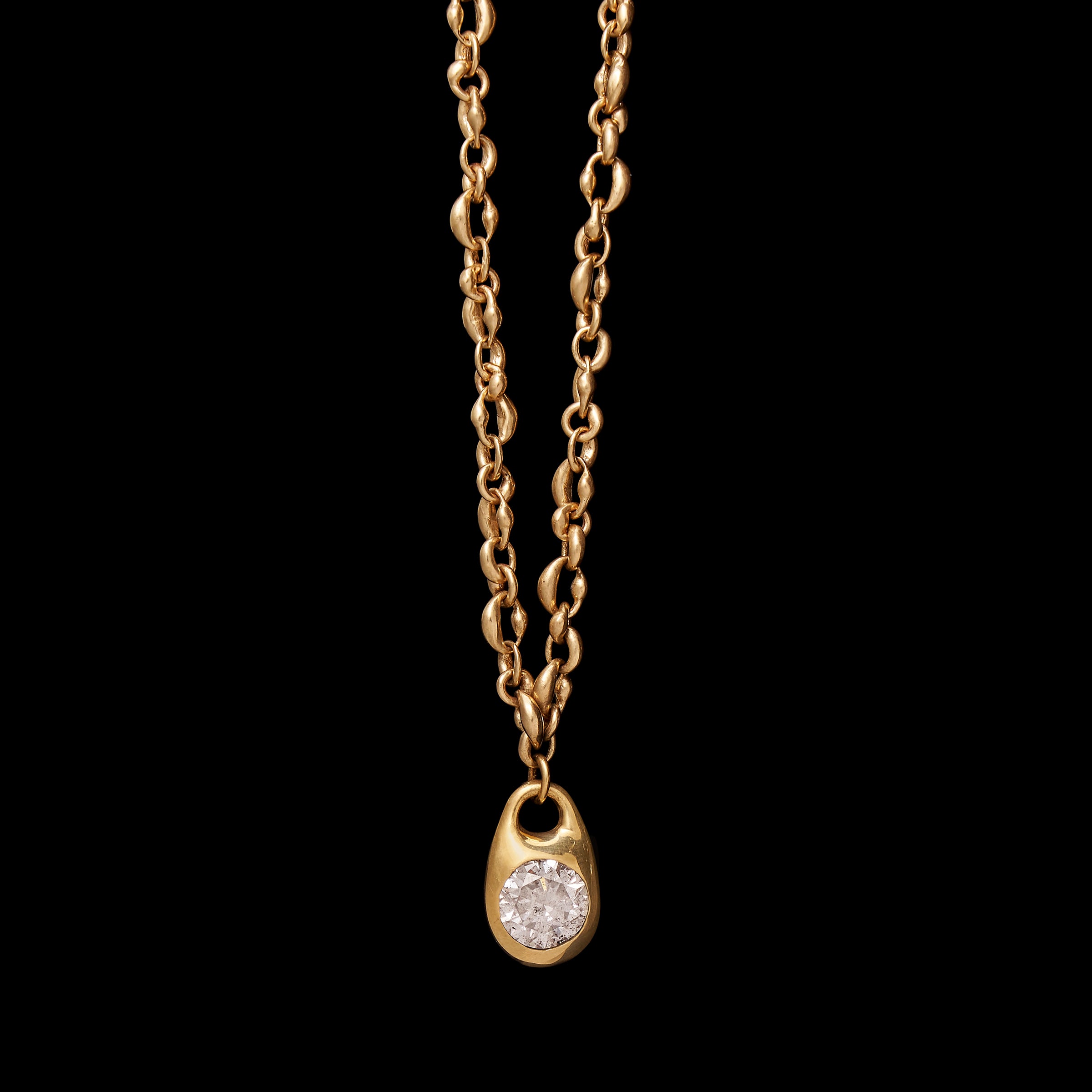 Diamond Locket Charm Necklace