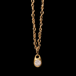 Diamond Locket Charm Necklace