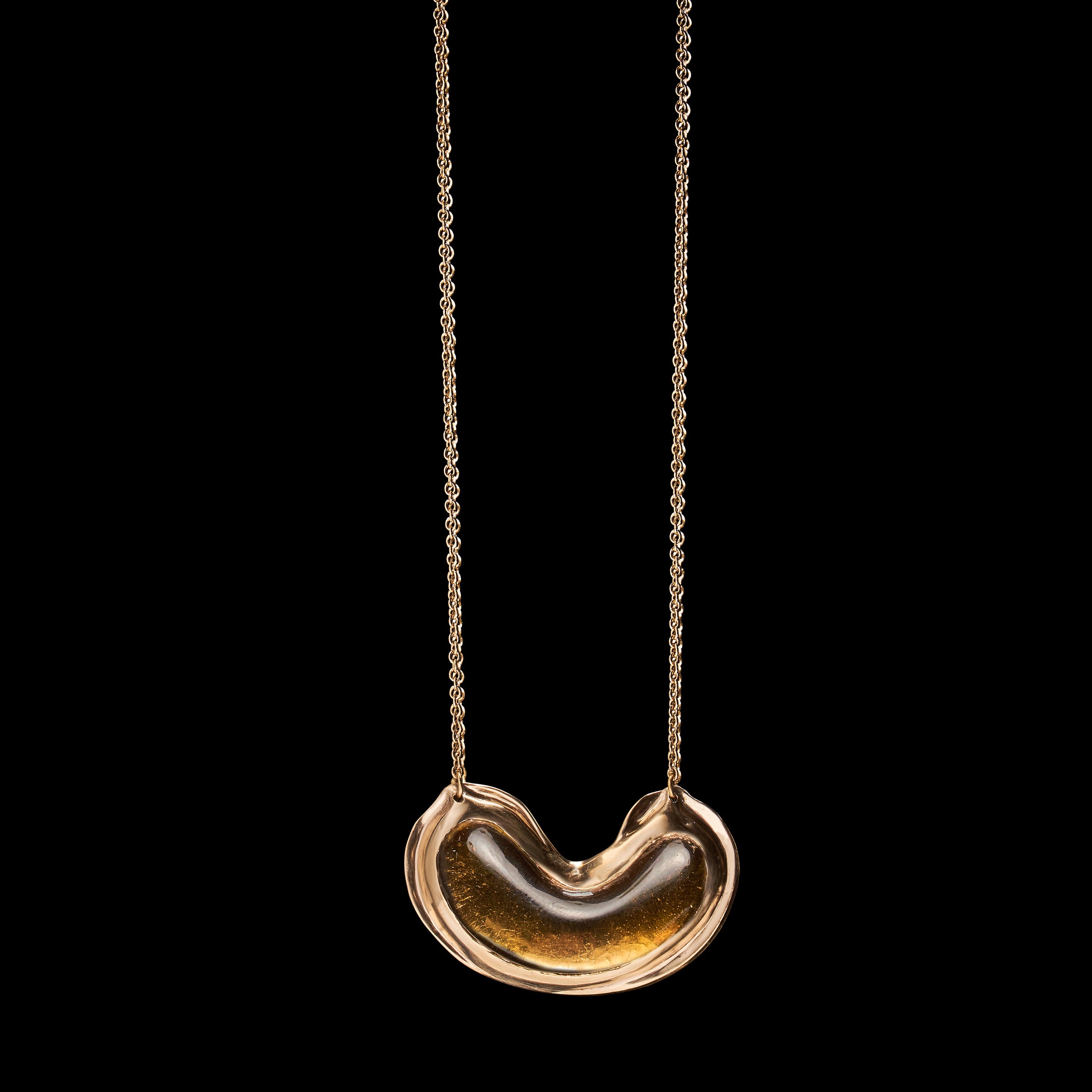 Citrine Cabochon Pendant Necklace