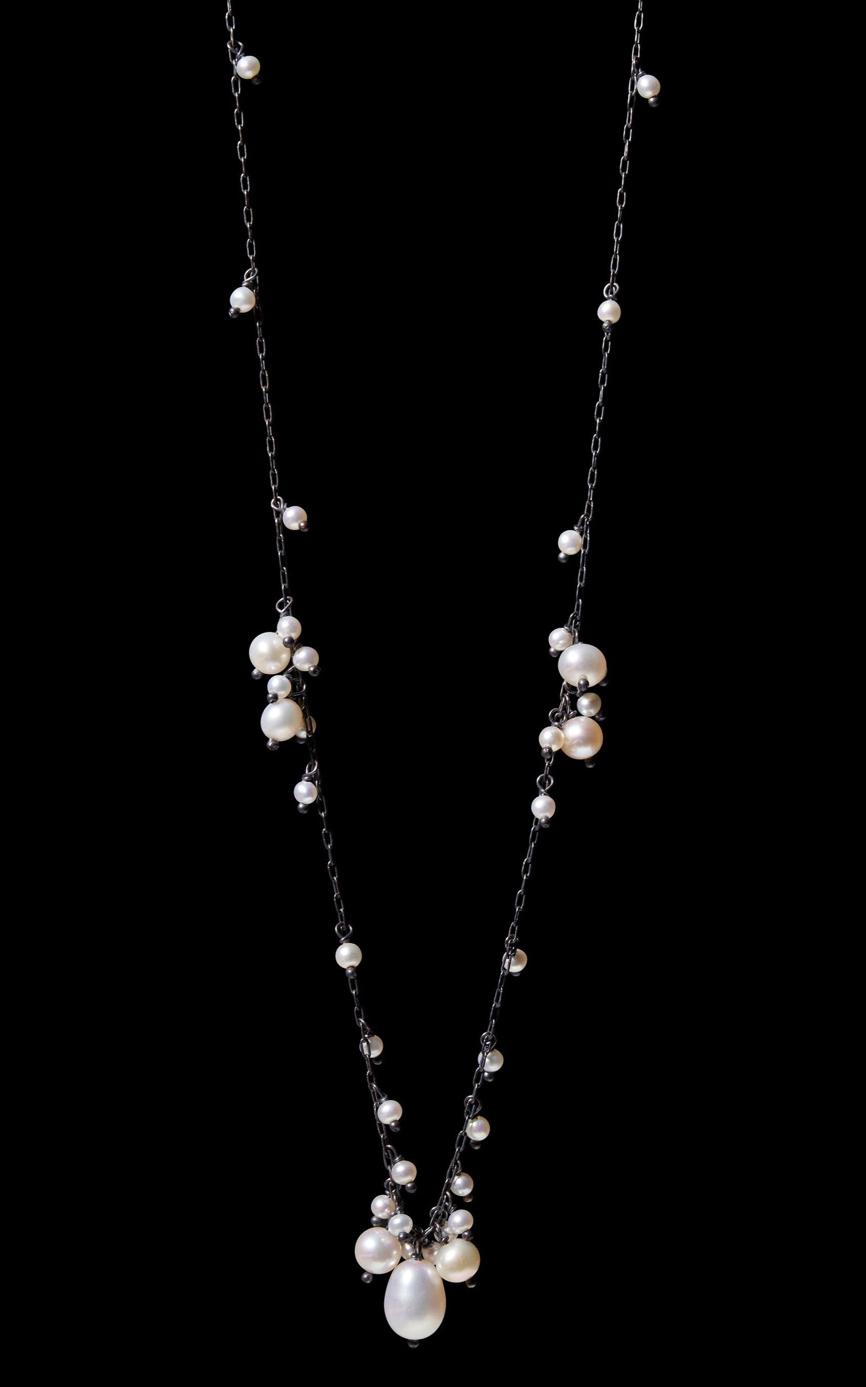 Multi Cluster Fresh Water Pearl Necklace