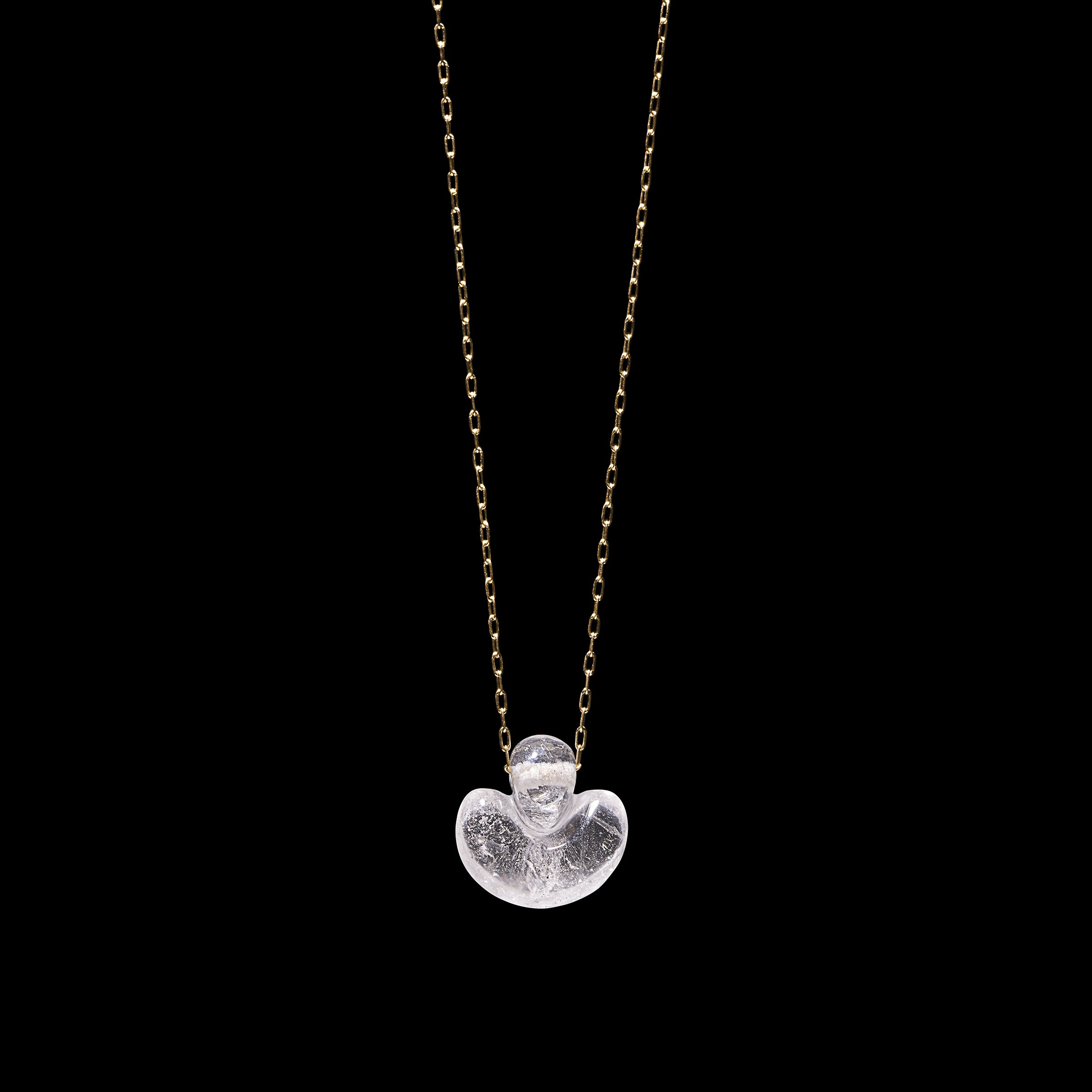 Small Heart Shape Stone Necklace