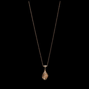 Diamond Crystal Holder Bead Pendant Necklace