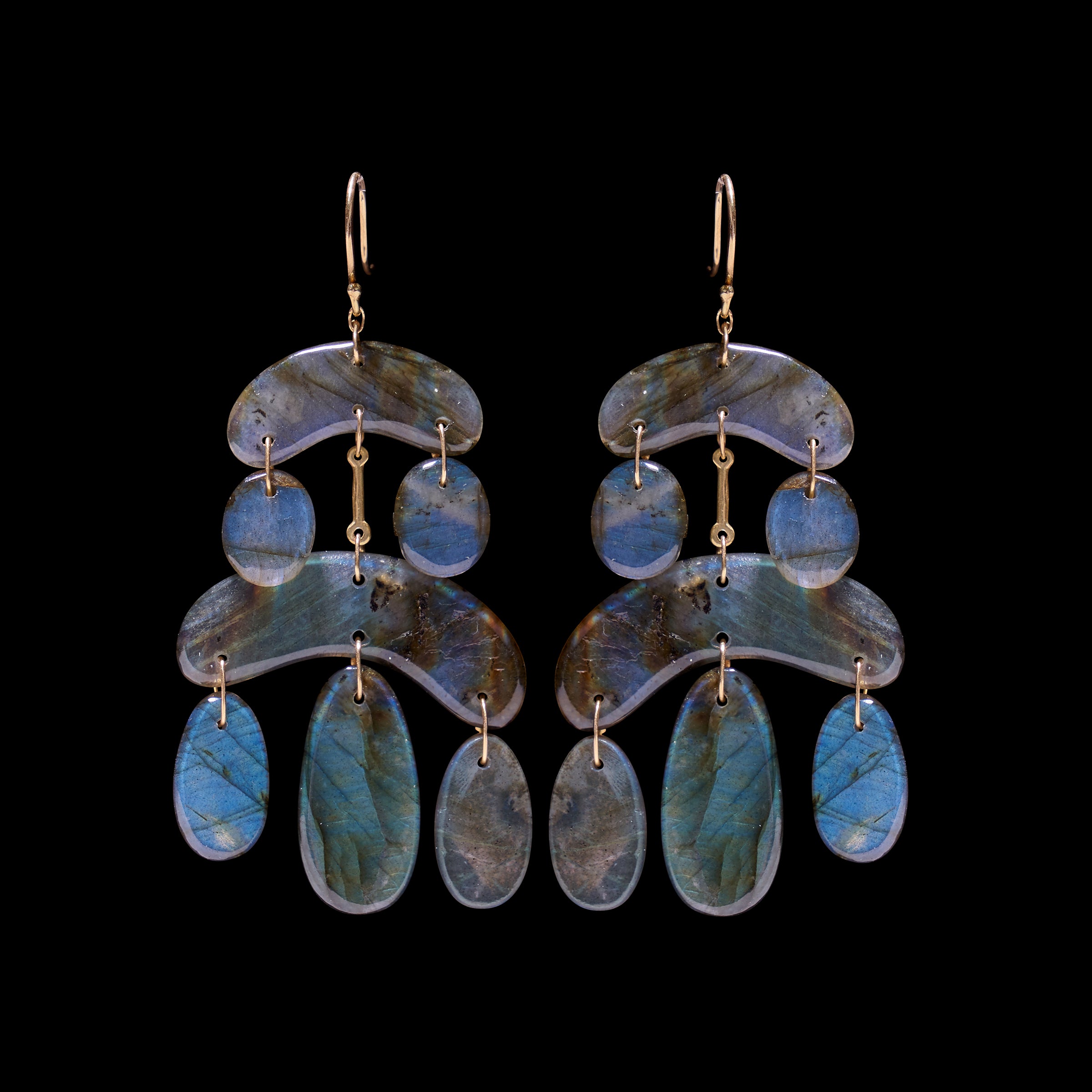 Mini Cut Stone Chandelier Earring