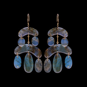 Mini Cut Stone Chandelier Earring