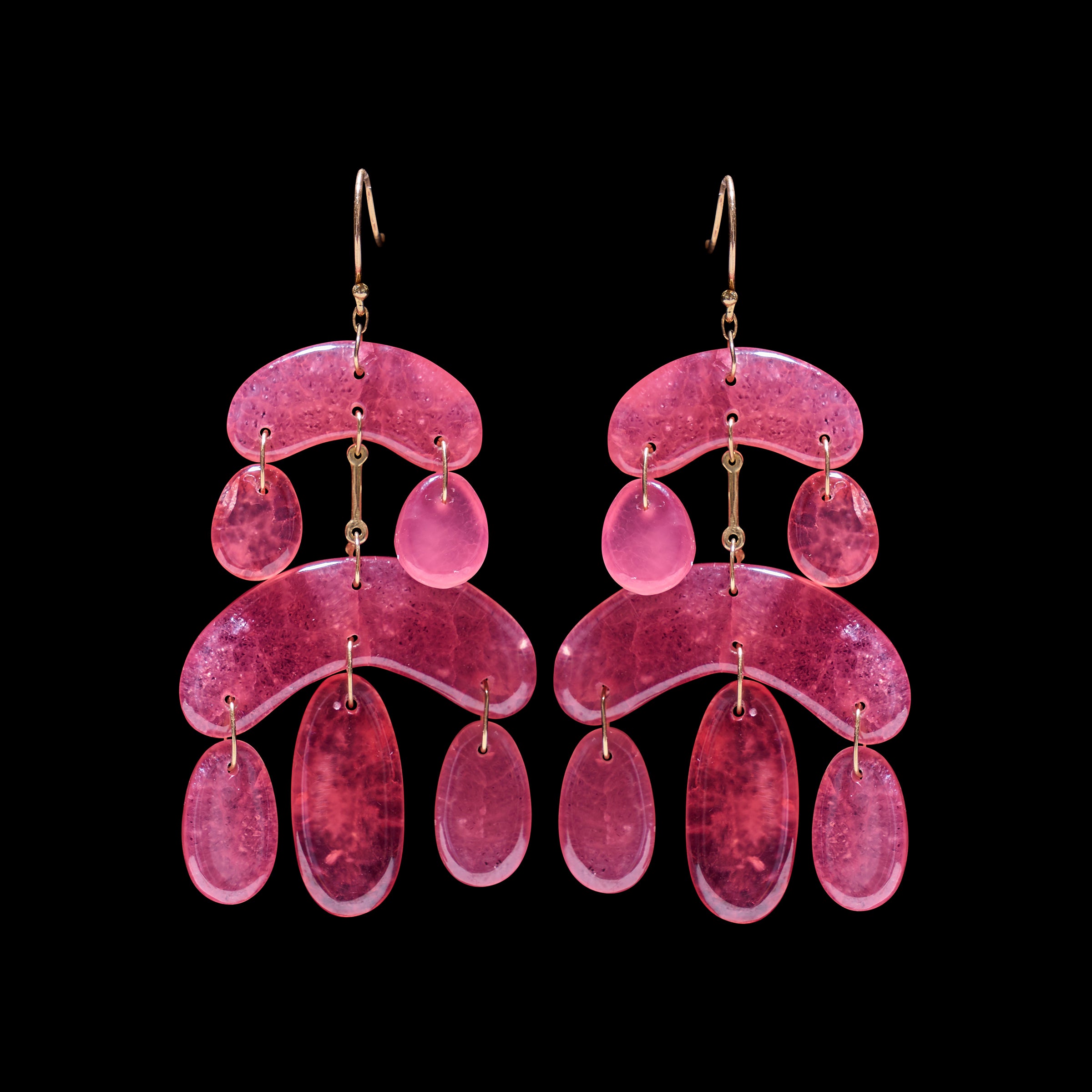 Mini Cut Stone Chandelier Earring