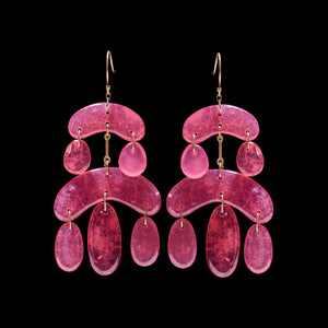Mini Cut Stone Chandelier Earring