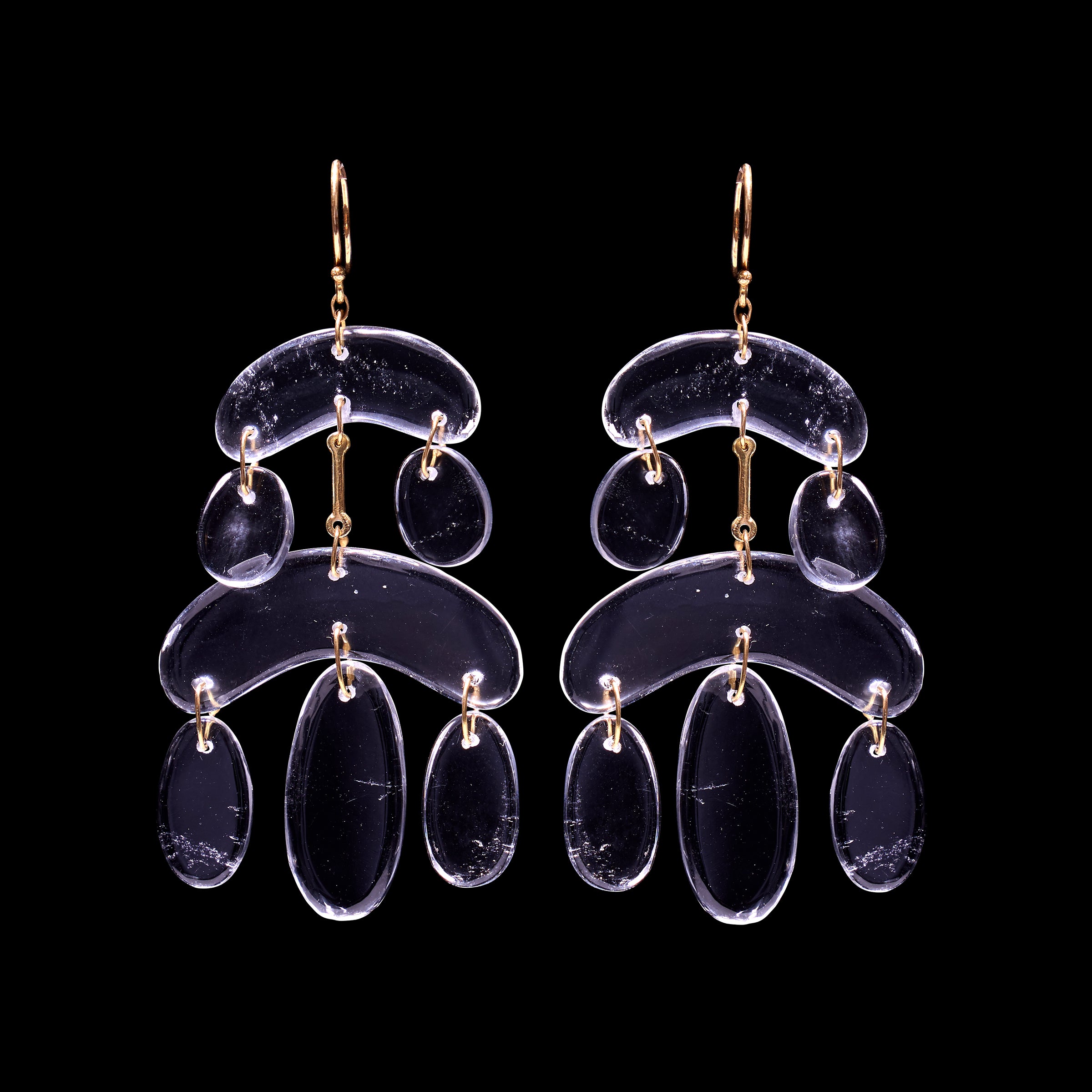 Mini Cut Stone Chandelier Earring