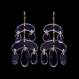 Mini Cut Stone Chandelier Earring
