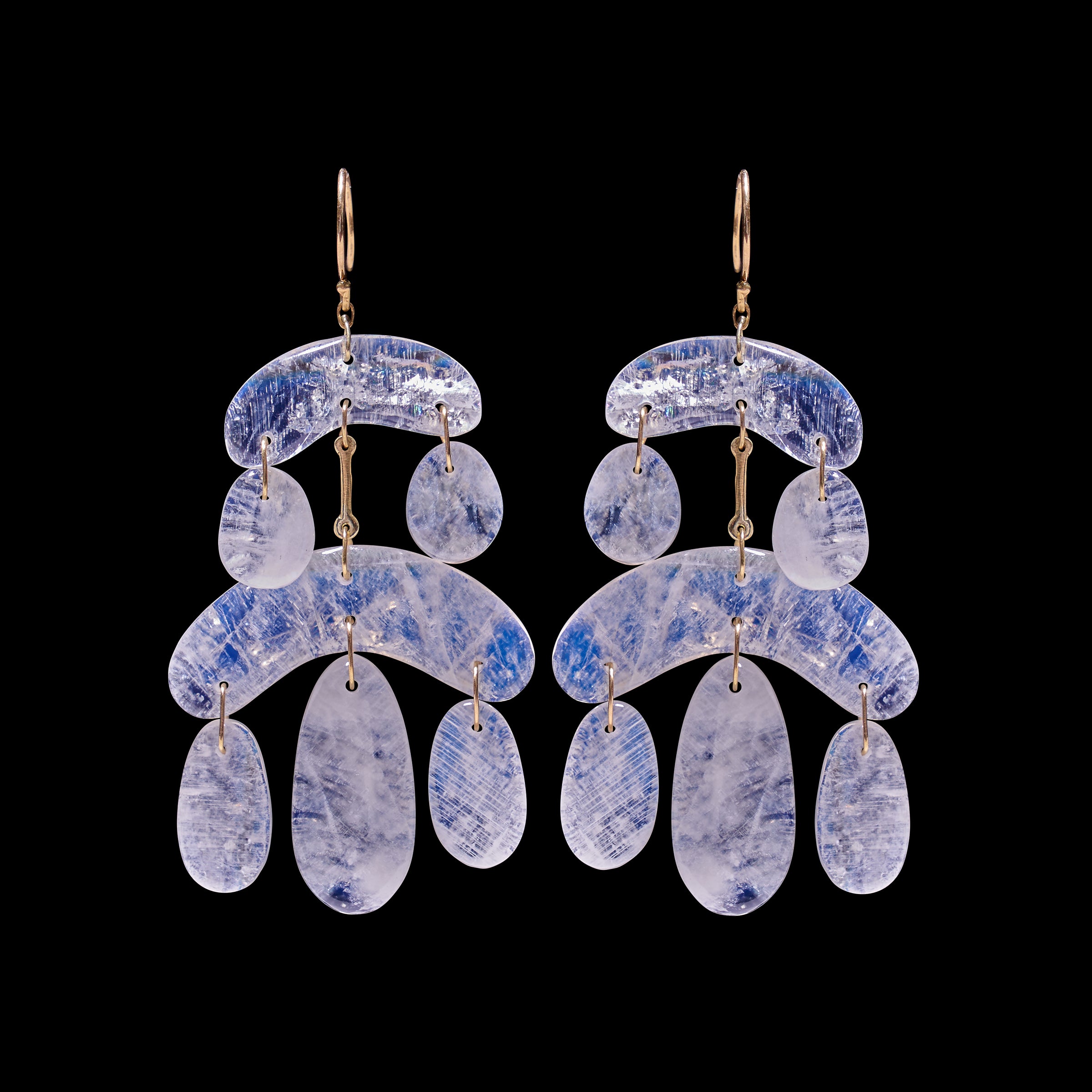 Mini Cut Stone Chandelier Earring