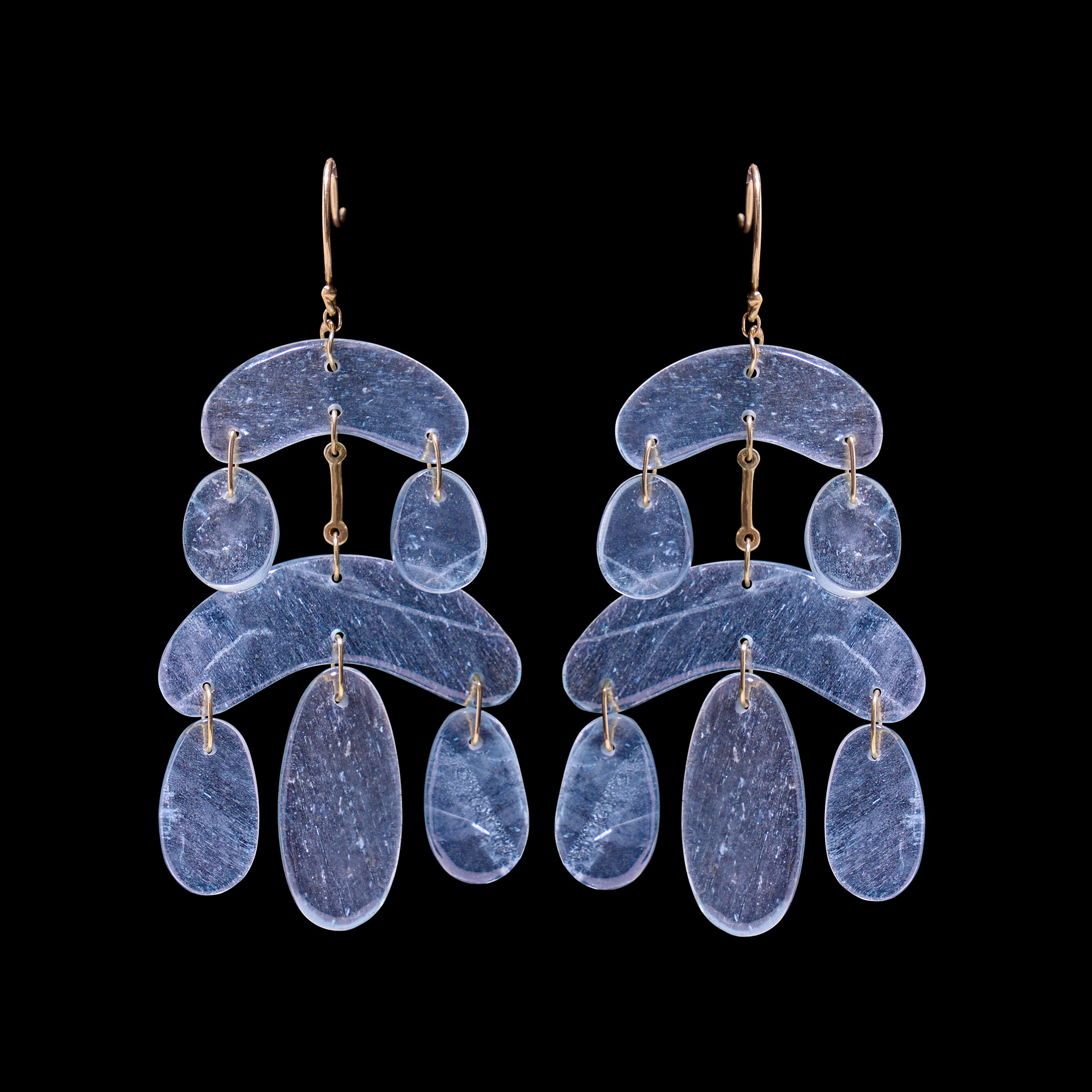 Mini Cut Stone Chandelier Earring