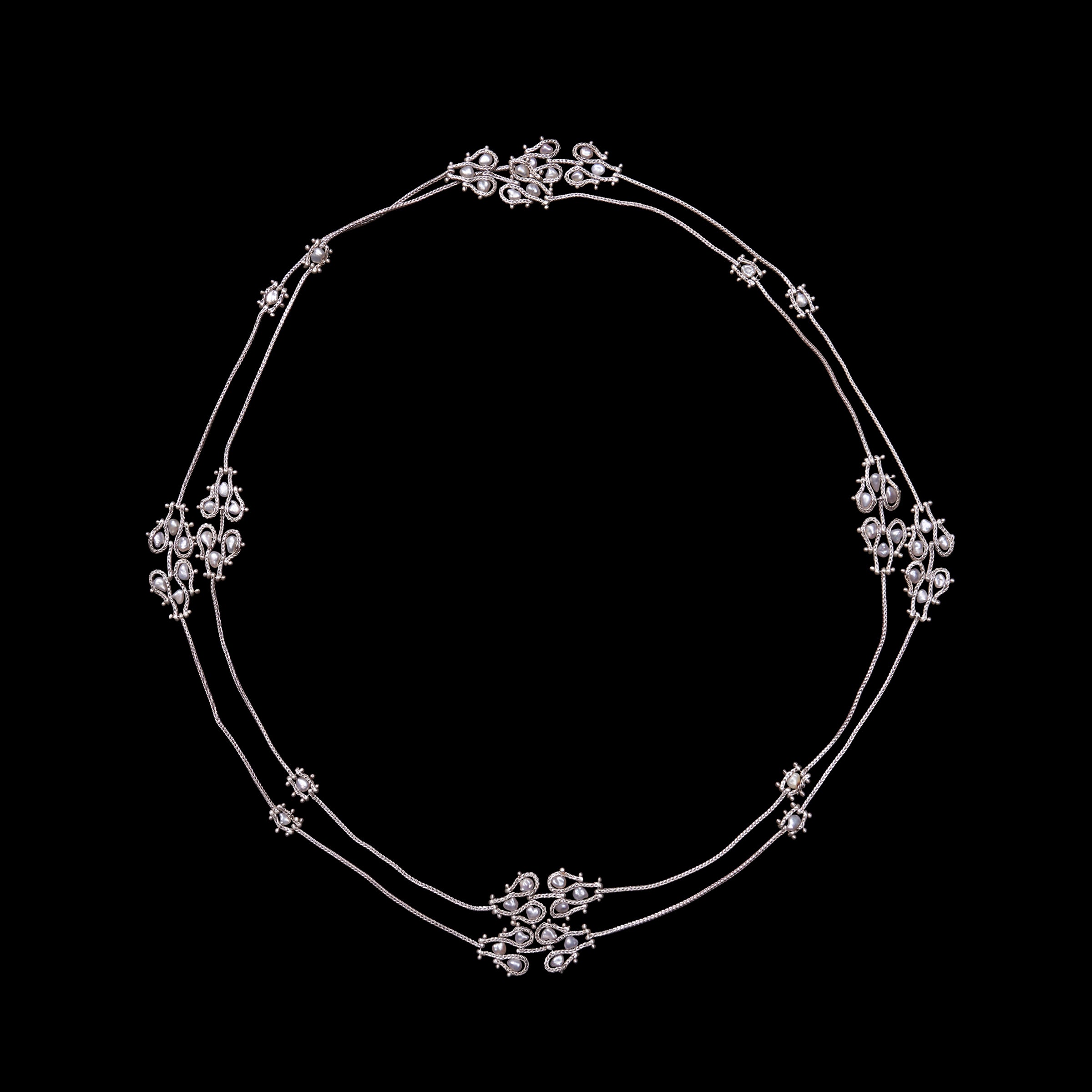 Lace Link Long Necklace