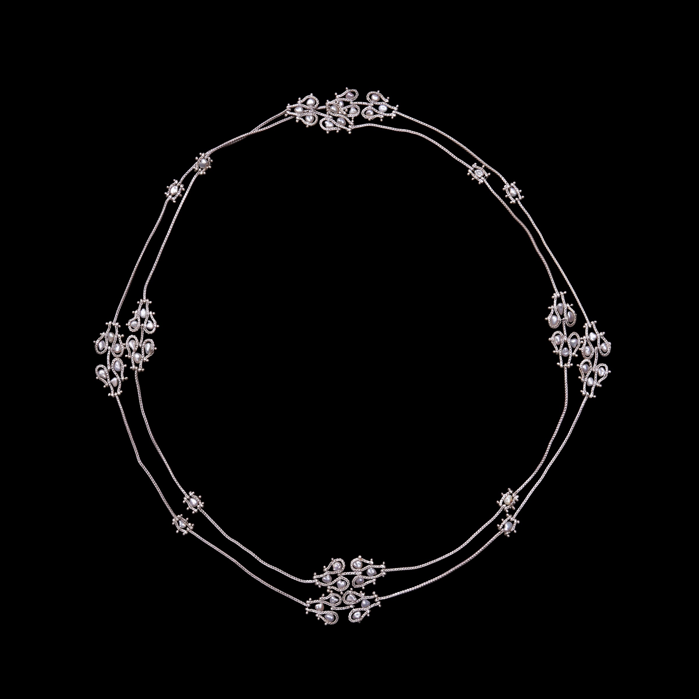 Lace Link Long Necklace
