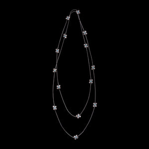 Flower Link Foxtail Necklace