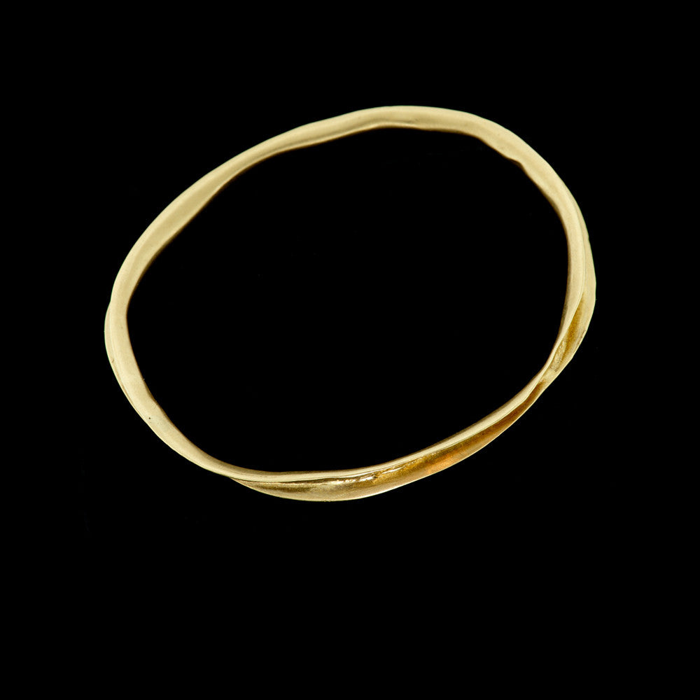 inverted crinkle bangle