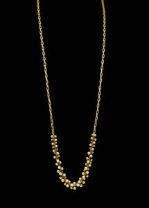 Beaded multi Cluster Necklace