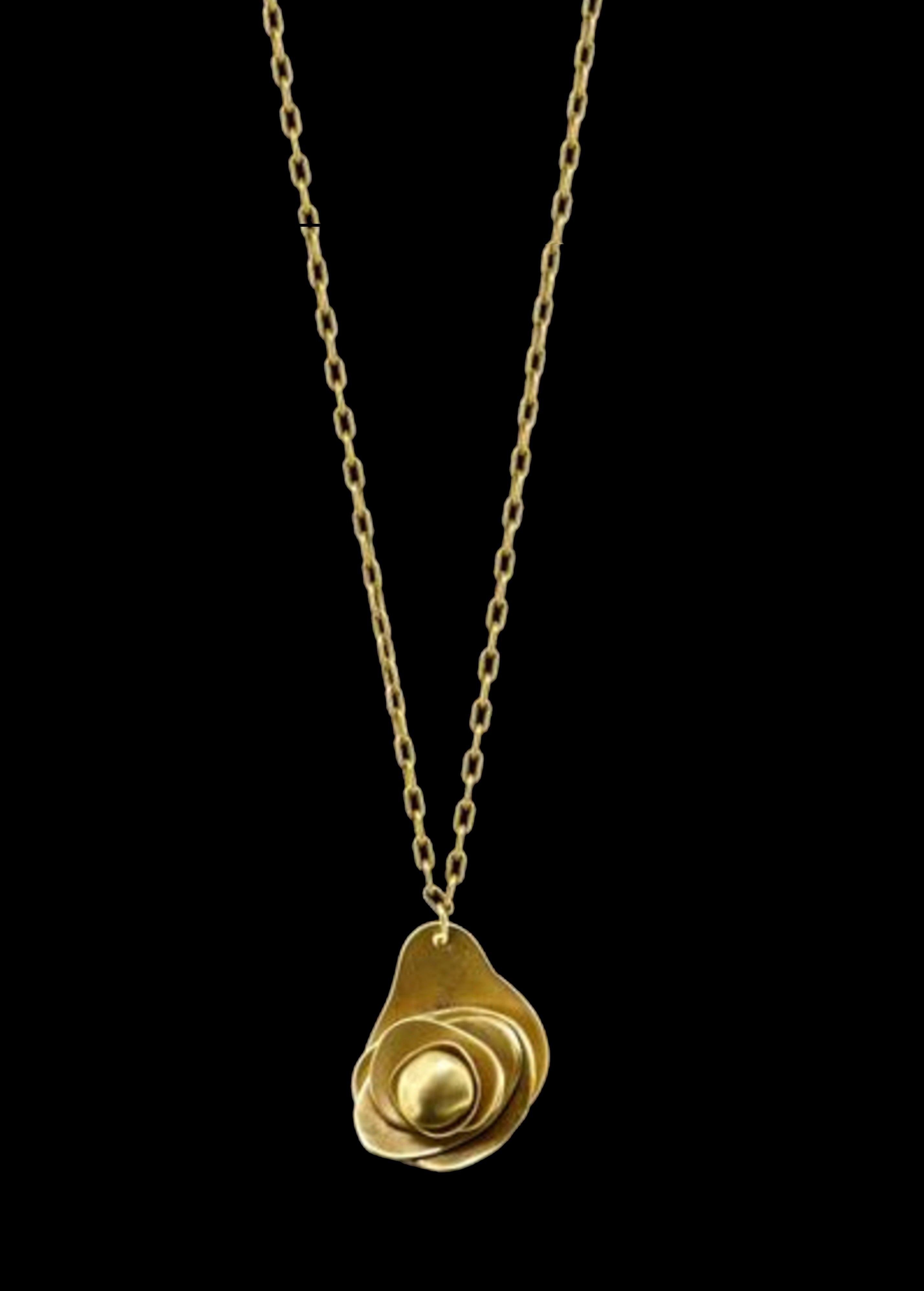 Cabbage Rose Pendant Necklace