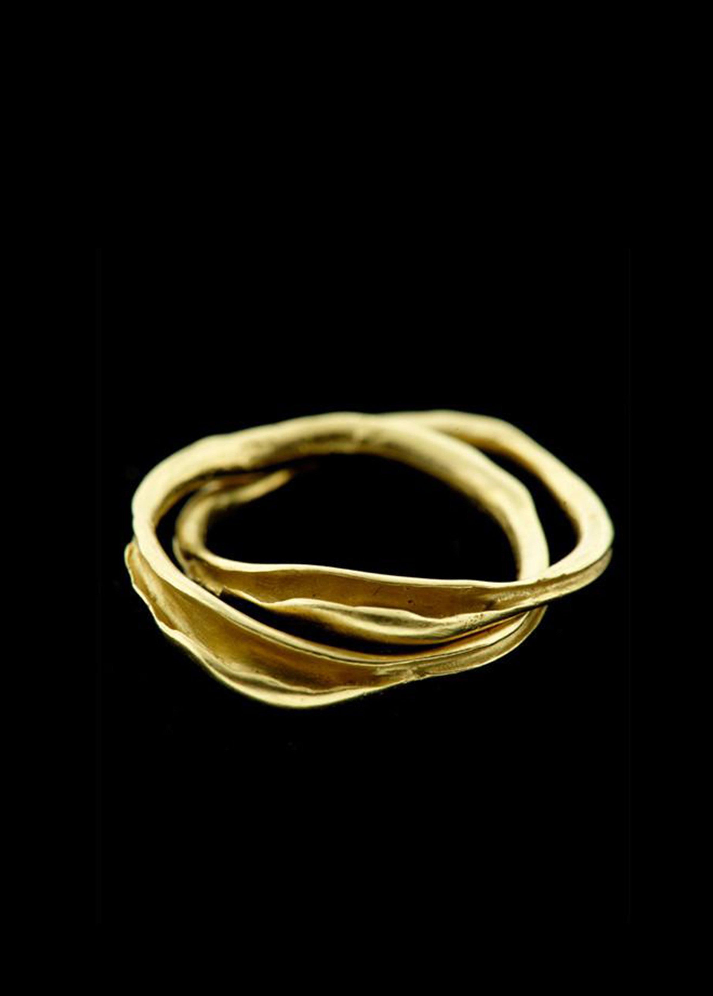 Double Grass Blade Ring