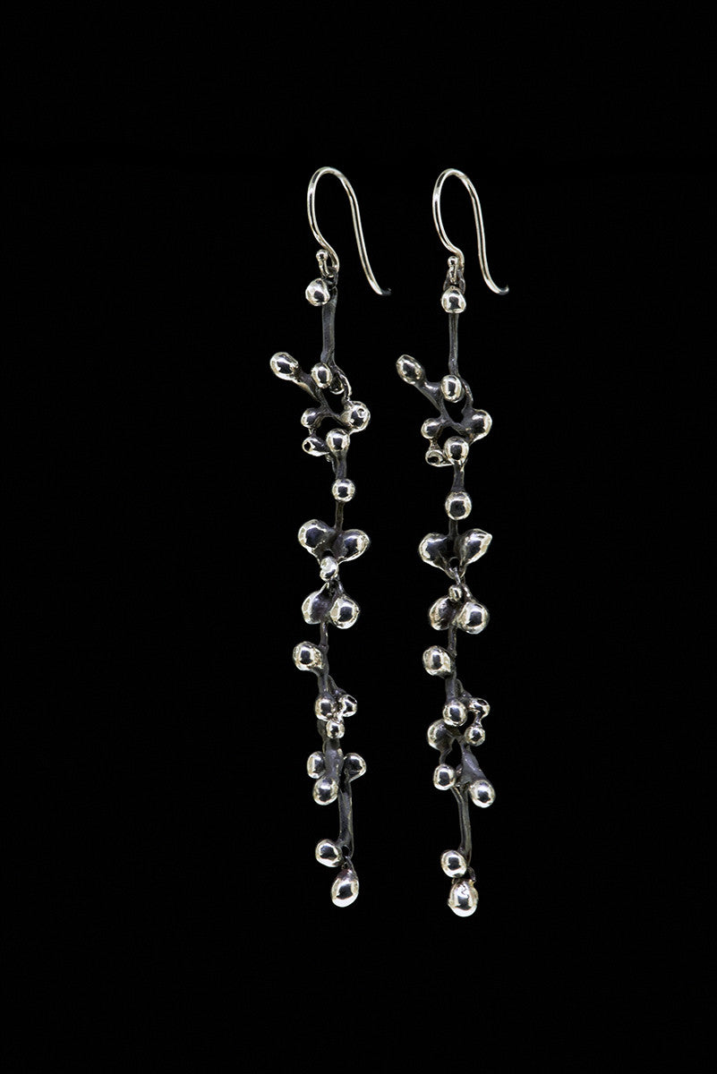 molten cluster long earring