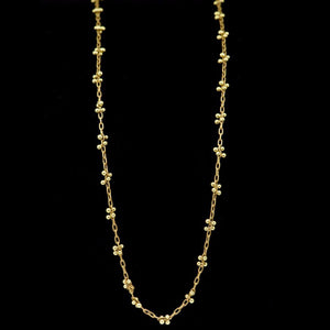 luxe beaded x's necklace
