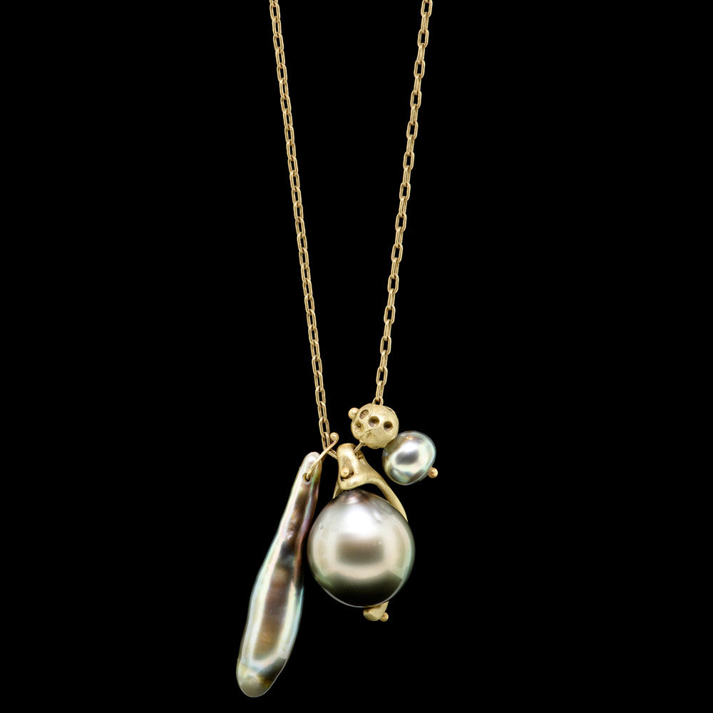 tahitian pendant charm necklace