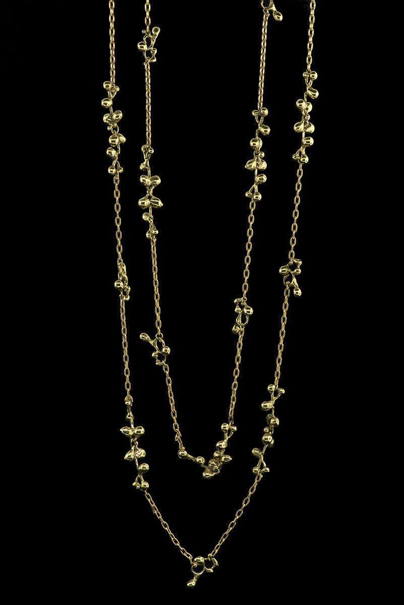 molten clusters long necklace