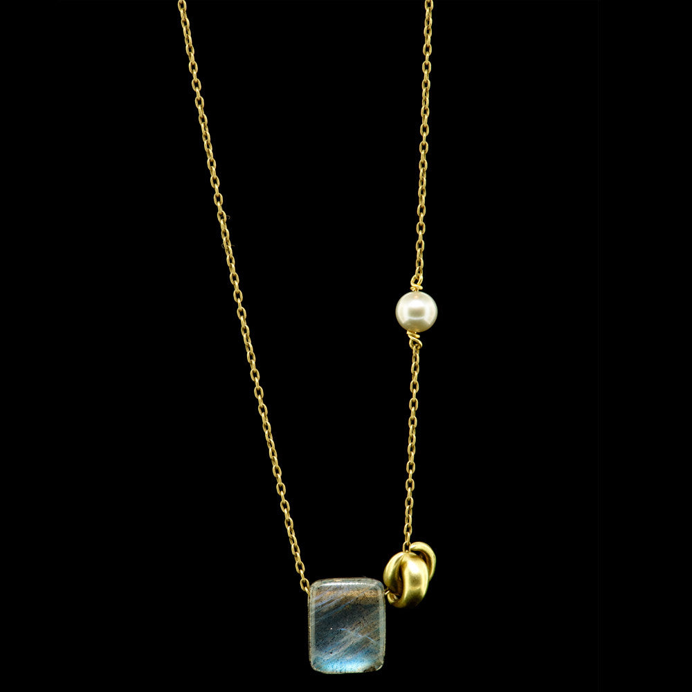 luxe combo chicklet necklace