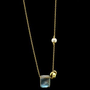 luxe combo chicklet necklace