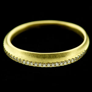 Fin Pave Diamond Ring