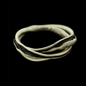 double grass blade ring