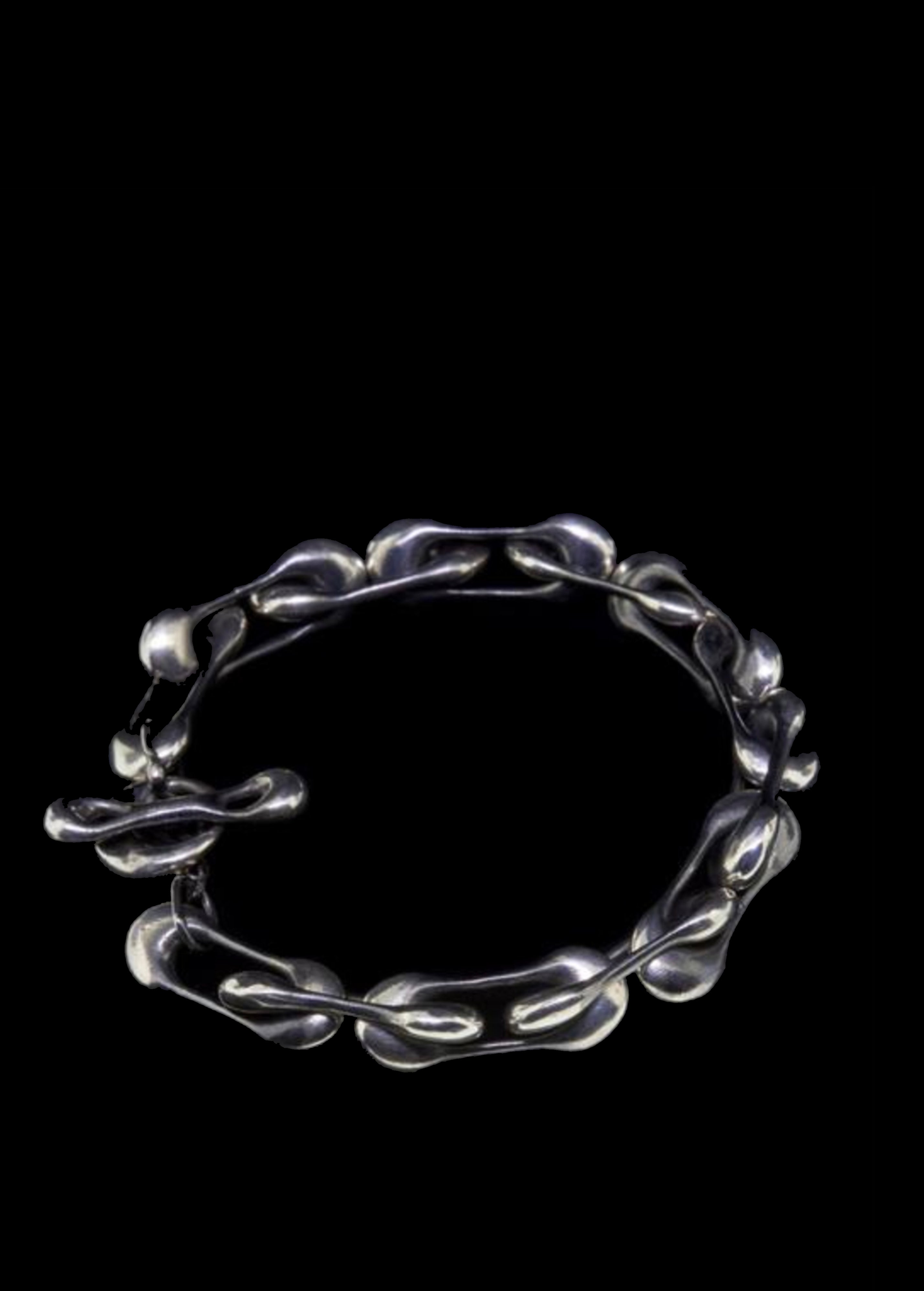 Alexander McQueen: Silver Safety Pin Bracelet | SSENSE Canada