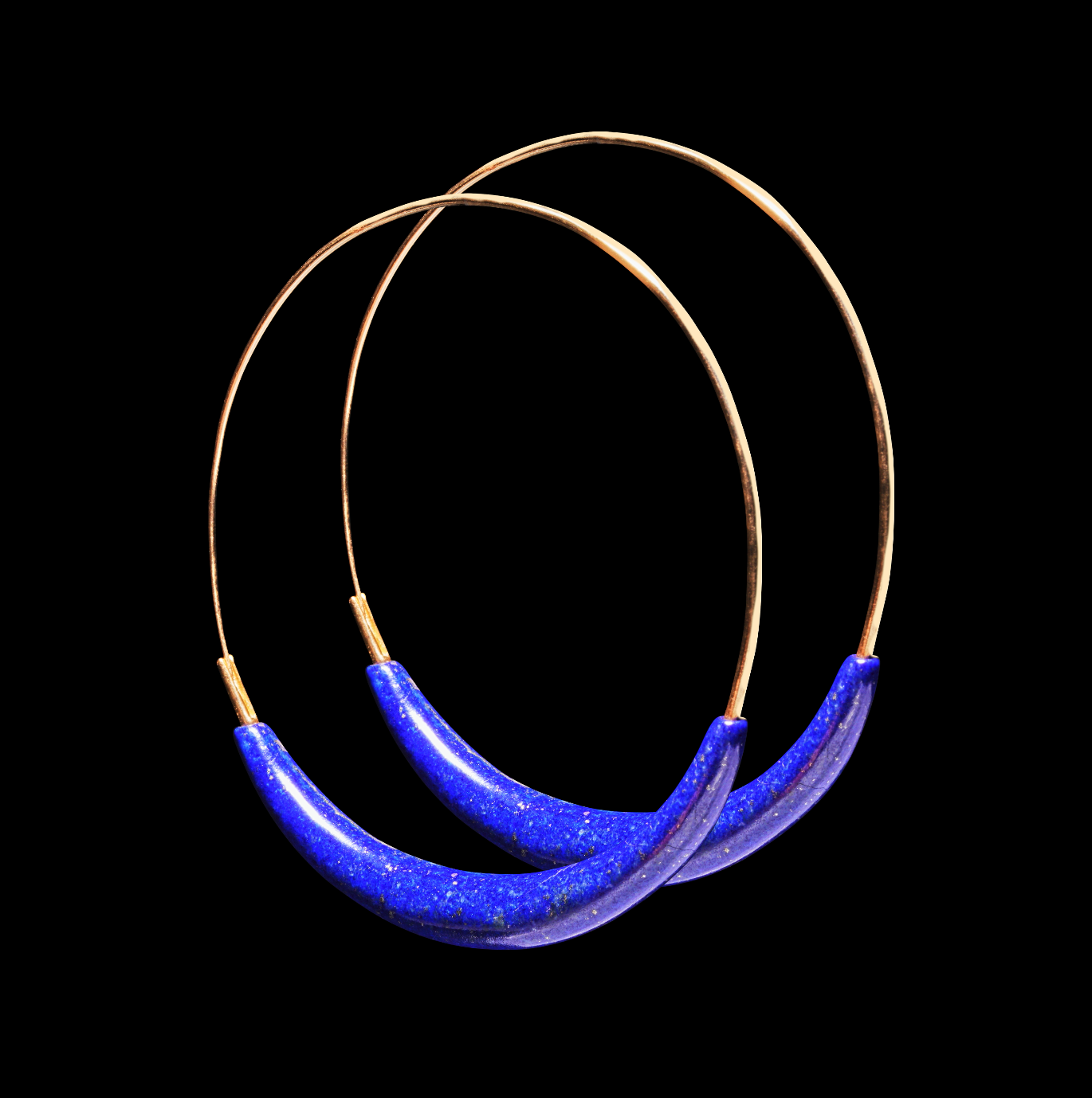 Met X TENTHOUSANDTHINGS XL  Stone Hoop Earring
