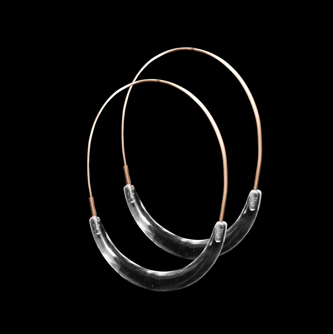 Met X TENTHOUSANDTHINGS XL  Stone Hoop Earring