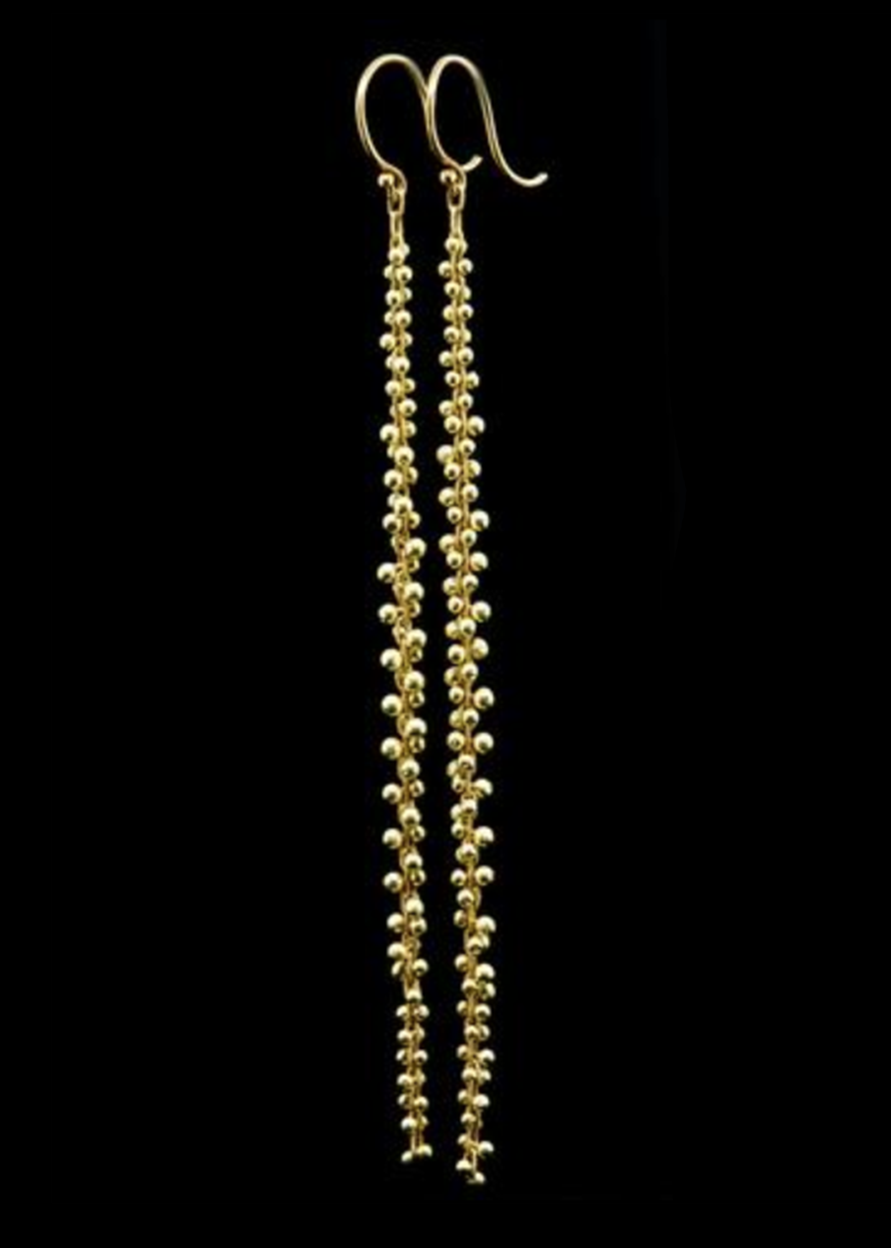 Signature Beaded Extra Long Cluster Earring