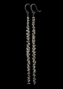 Signature Beaded Extra Long Cluster Earring